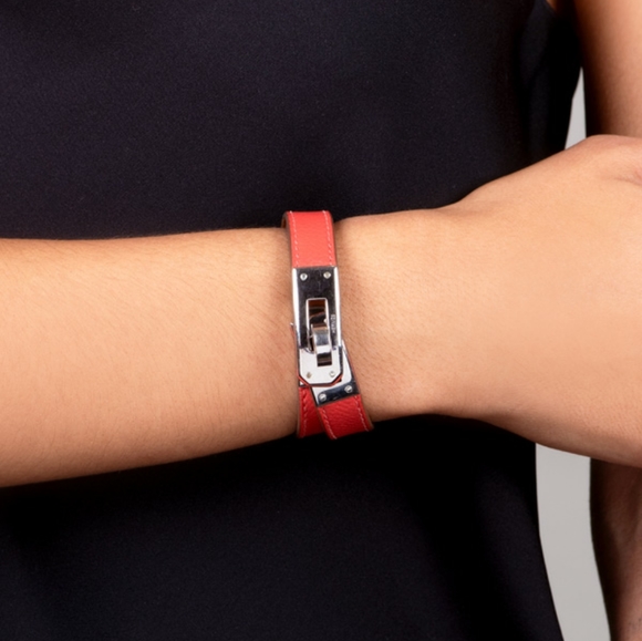 Double Loop Faux Leather Bracelet - Picture 3 of 3